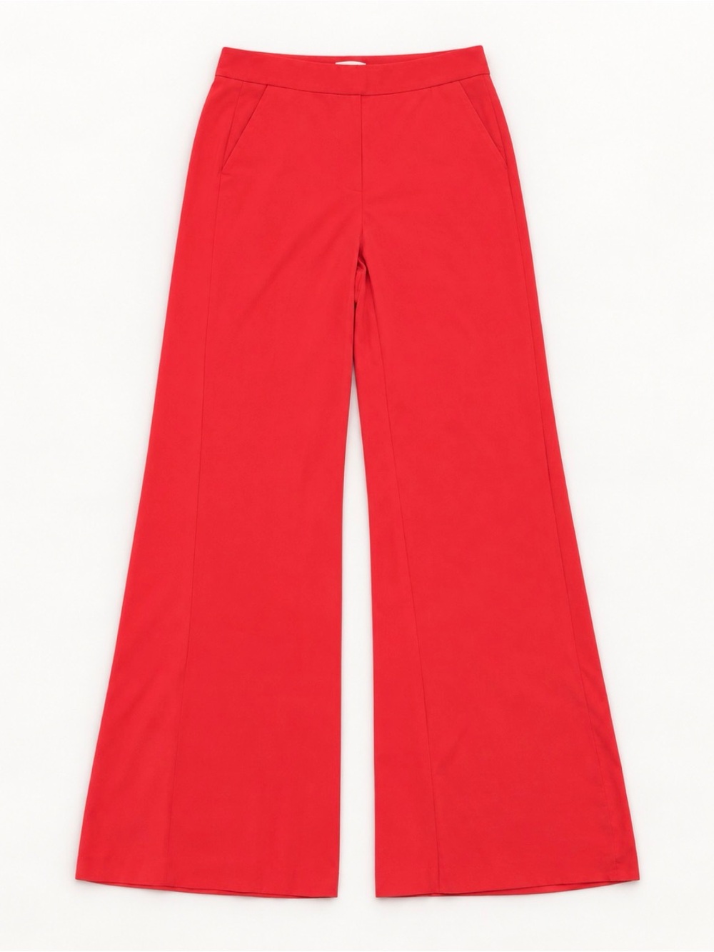 Halston Heritage Red Wide-Leg Trousers
